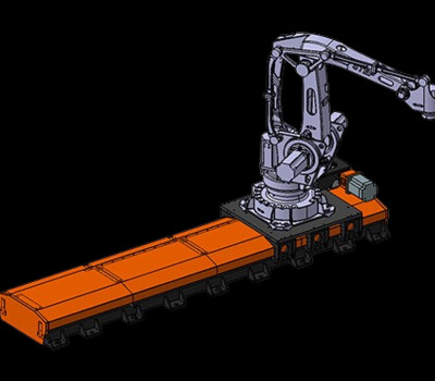 Seven-axis guide rail for robots