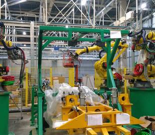 Automotive industry: Body assembly and component installation